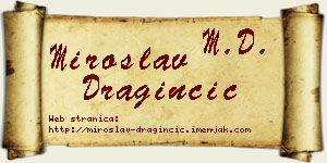 Miroslav Draginčić vizit kartica